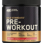 Gold Standard Pre Workout Pre Entrenador Optimum Nutrition Ponche de Frutas 300 Gramos