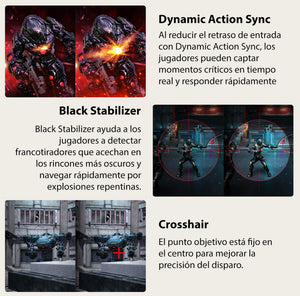 Monitor Gamer LG con pantalla de 24" 180Hz y resolución Full HD