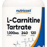 Carnitina Tartrato 1000 Mg , 240 Cápsulas, Mayor Energía Sabor Natural