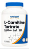 Carnitina Tartrato 1000 Mg , 240 Cápsulas, Mayor Energía Sabor Natural
