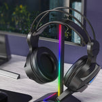 Base Soporte De Audífonos  New Bee Con Luz Led Rgb Usb