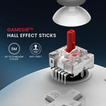 Mando con cable Gamesir G7 HE (compatible con Xbox/PC), equipado con sensor Hall, color: blanco.