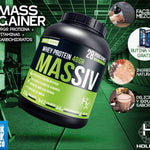 Massiv Proteina Whey 3.5 Kg Holix Lab 28 Serv Sabor Chocobanana