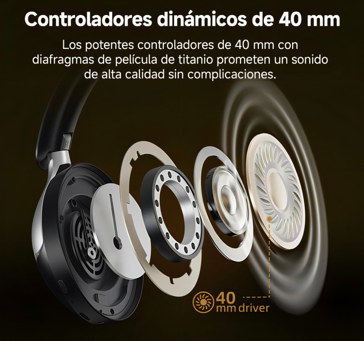 Qcy H3 Pro Anc Auriculares Bt 5.4 Conexión Dual 50db Hi-res Color Negro