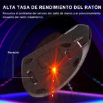 MOYAC Ratón vertical inalámbrico ergonómico recargable 2,4 g negro