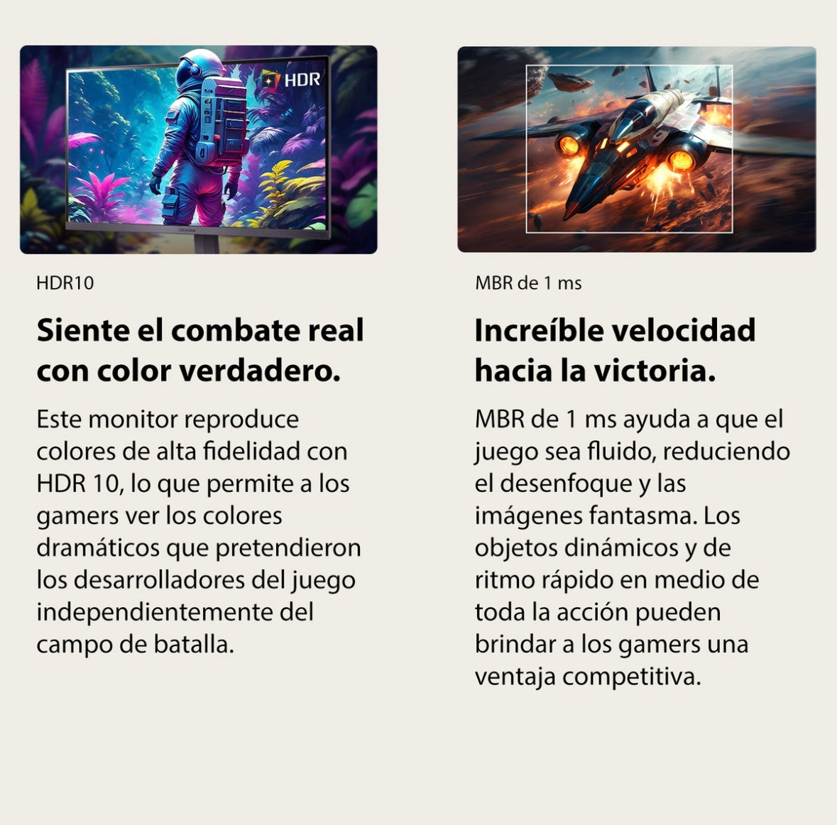 Monitor Gamer LG con pantalla de 24" 180Hz y resolución Full HD