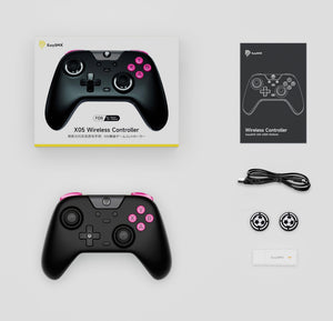 Easysmx X05 Control Bluetooth Inalambrico Gamepad Para Nintendo Switch Pc Android iPhone Móvil,hall Joystick Y Hall Trigger,mando Con 5 Niveles De Vibración Ajustable, Función Turbo