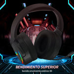Audifonos Inalambricos Con Microfono Bluetooth De Ruido, color negro