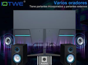 Monitor Gamer Iotwe H24t09p Full Hd 22’’ Ips 100 Hz Hdmi 2.0 Vga Negro Altavoces Integrados De 6w Freesync Hdr