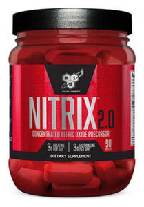 Bsn Nitrix 2.0 90 Tabletas Pre Entreno Oxido Nitrico Sabor Sin Sabor