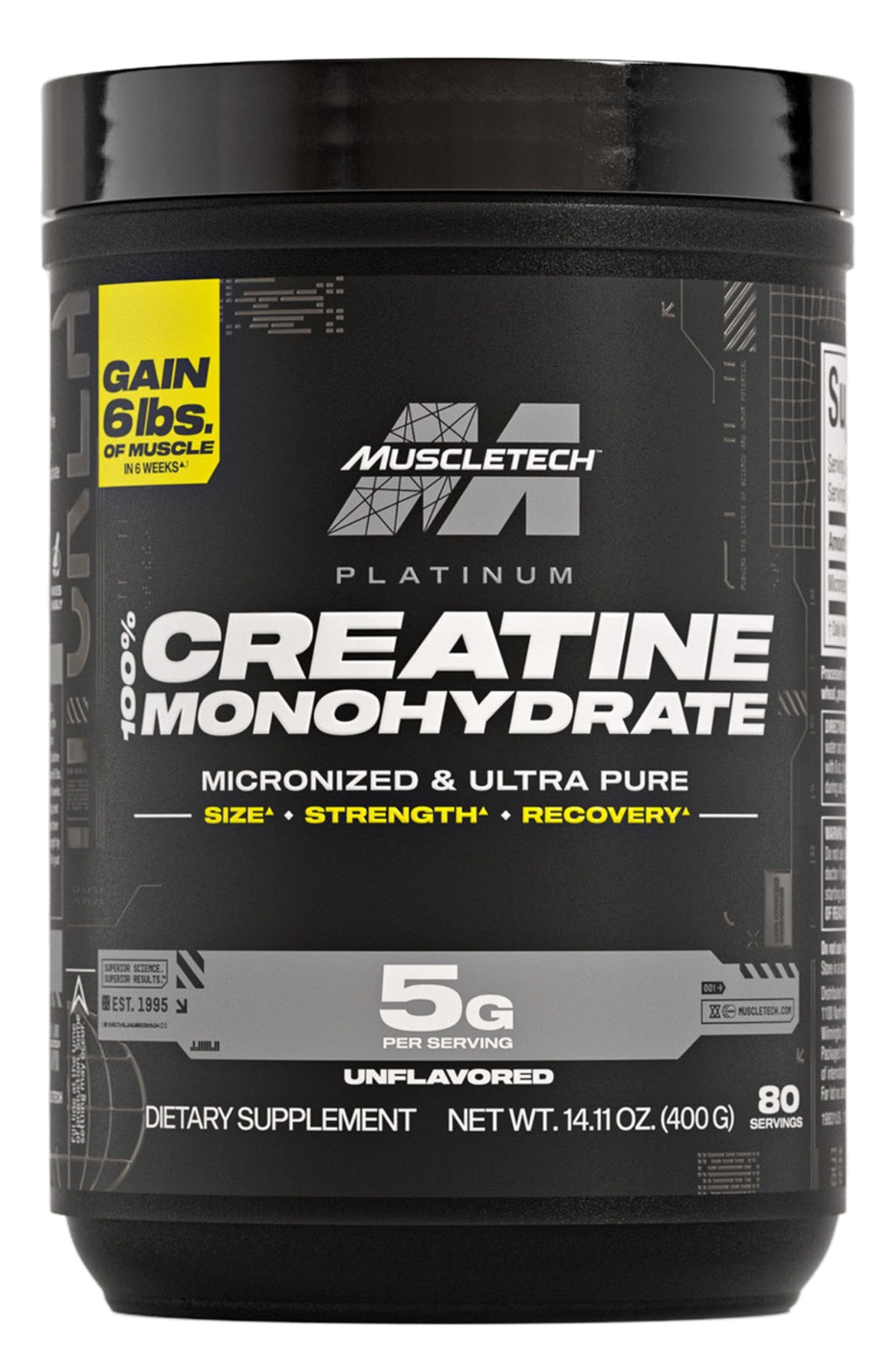 Platinum Creatina Micronizada Muscletech 400gr Micronizada