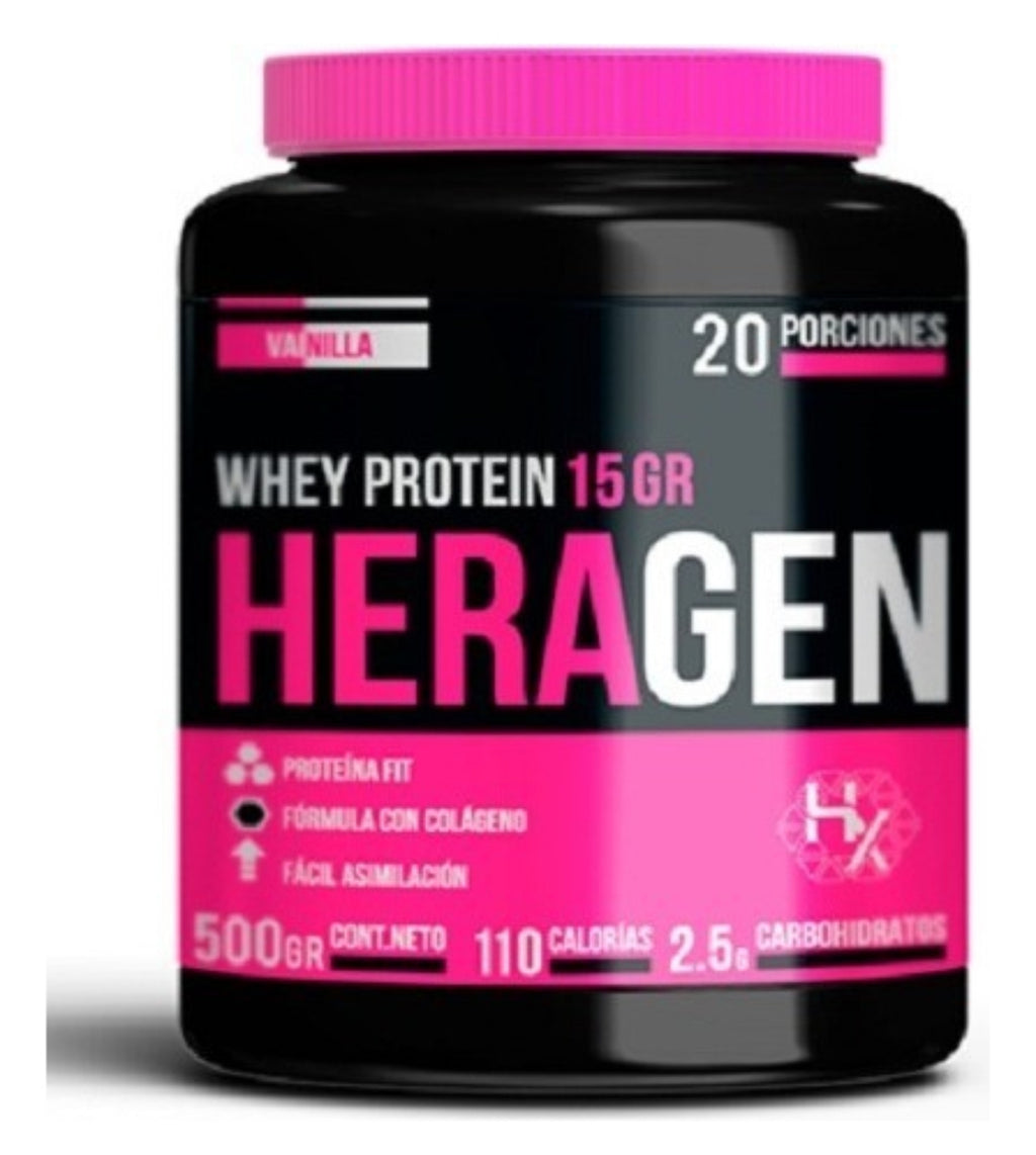 Proteína + Colágeno Heragen 500gr Para Mujeres Holix Lab Sabor Vainilla