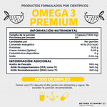Omega 3 Premium 1000mg Suplemento Alimenticio Aceite De Pescado Como Tg Beyond Vitamins Sin Sabor Sin Rellenos - Vitaminas Mujer / Hombre - 60 Cápsulas