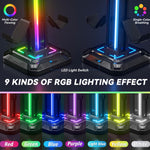 Soporte de auriculares Oivo girable y gancho de controlador desmontable RGB LED