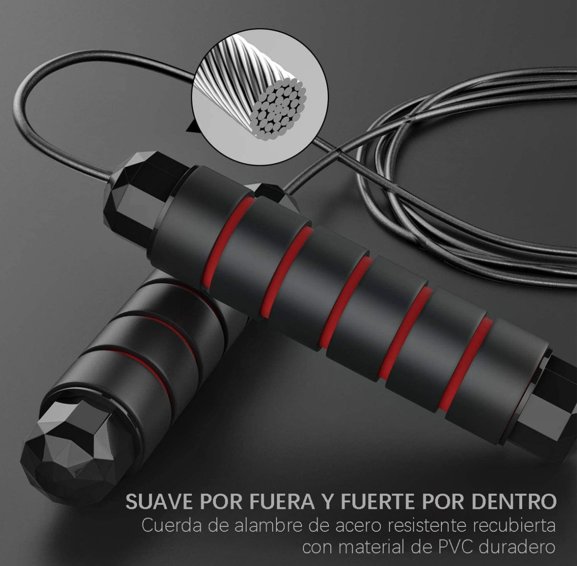 Soga Para Saltar Ajustable Oem Velocidad Con Rodamientos Ajustable Color Rojo