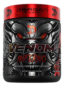 Pre Entreno Dragon Pharma Venom Inferno 40 Servs Extremo Sabor Dragons Blood