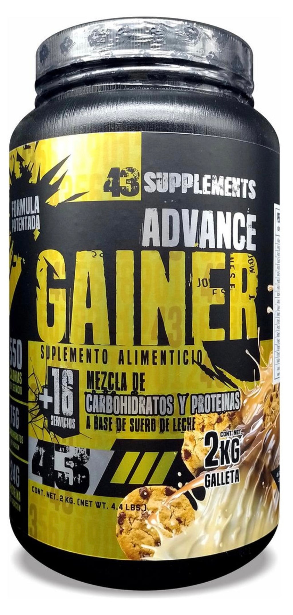 Ganador Advance Gainer Galleta 2 Kg 43 Supplements