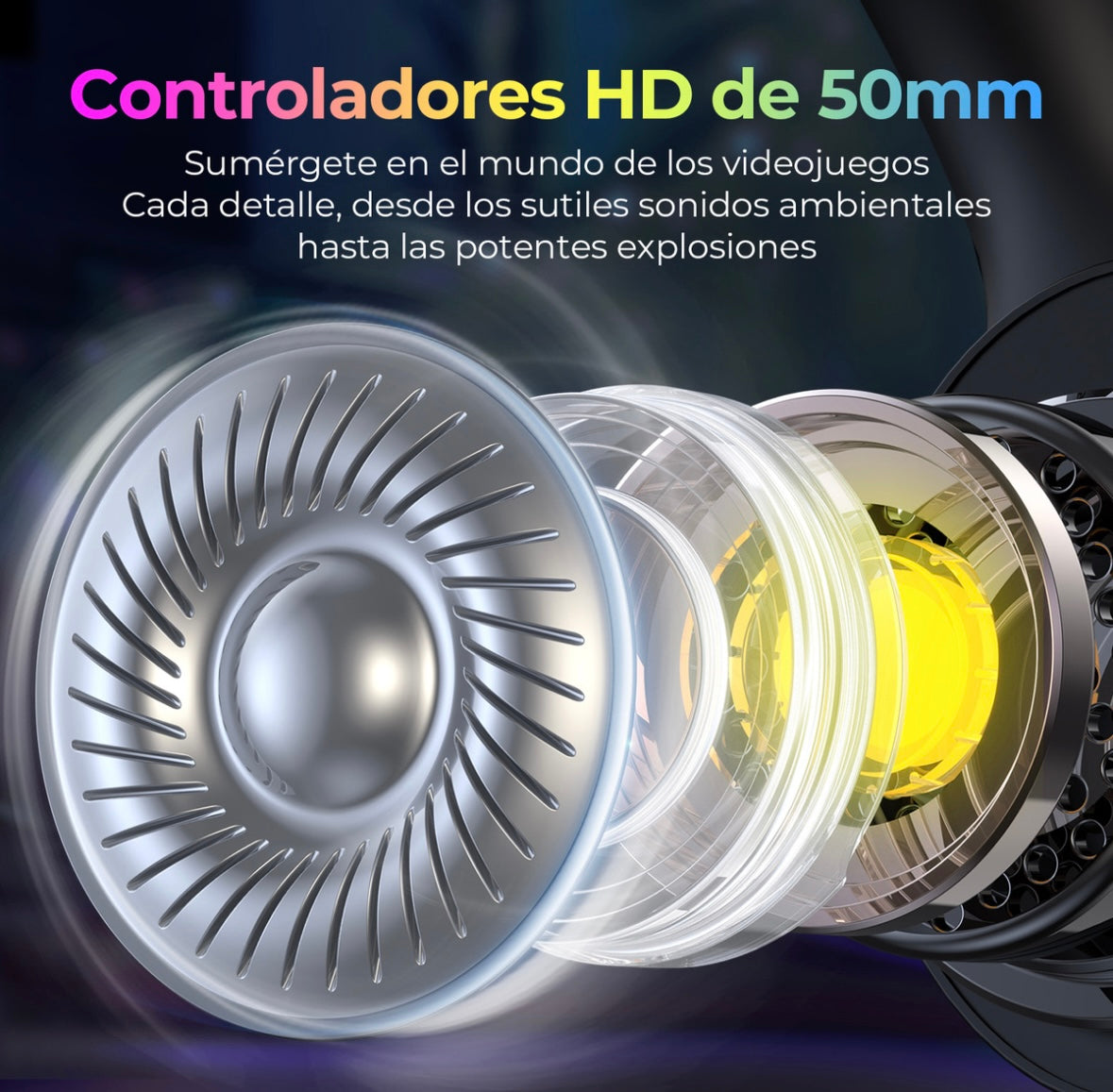 Auriculares Havit H2042d negros para PS4 PS5 Xbox PC 3,5 mm/USB color negro luz RGB