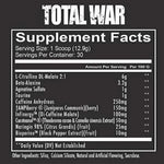 Suplemento En Polvo Redcon1 Total War Pre Entrenador Sabor Blue Raspberry En Bote De 441g