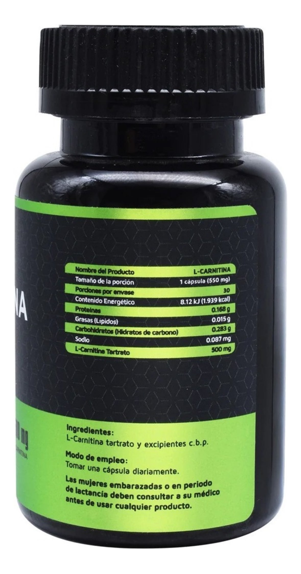 L-Carnitina 500 Mg 30 Cápsulas High Power