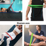 Kit De 5 Bandas Ligas De Resistencia Piernas Ejercicio Yoga Ele-Gate