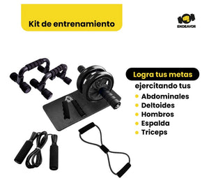 Kit Ejercitador en casa, ¡Entrena intenso y eficazmente ¡DESDE CASA!
