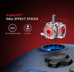 Controlador Gamesir T7 Para Pc/xbox Con Efecto Hall Stick Color Azul