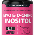 Inositol Capsulas 40:1 | Myo Y D-chiro Inositol 100% Puro Premium En Cápsulas Beyond Vitamins | Sin Sabor | Myo Inositol - Myo Y D-chiro Inositol Vegano | Vitaminas Mujer - 180 capsulas