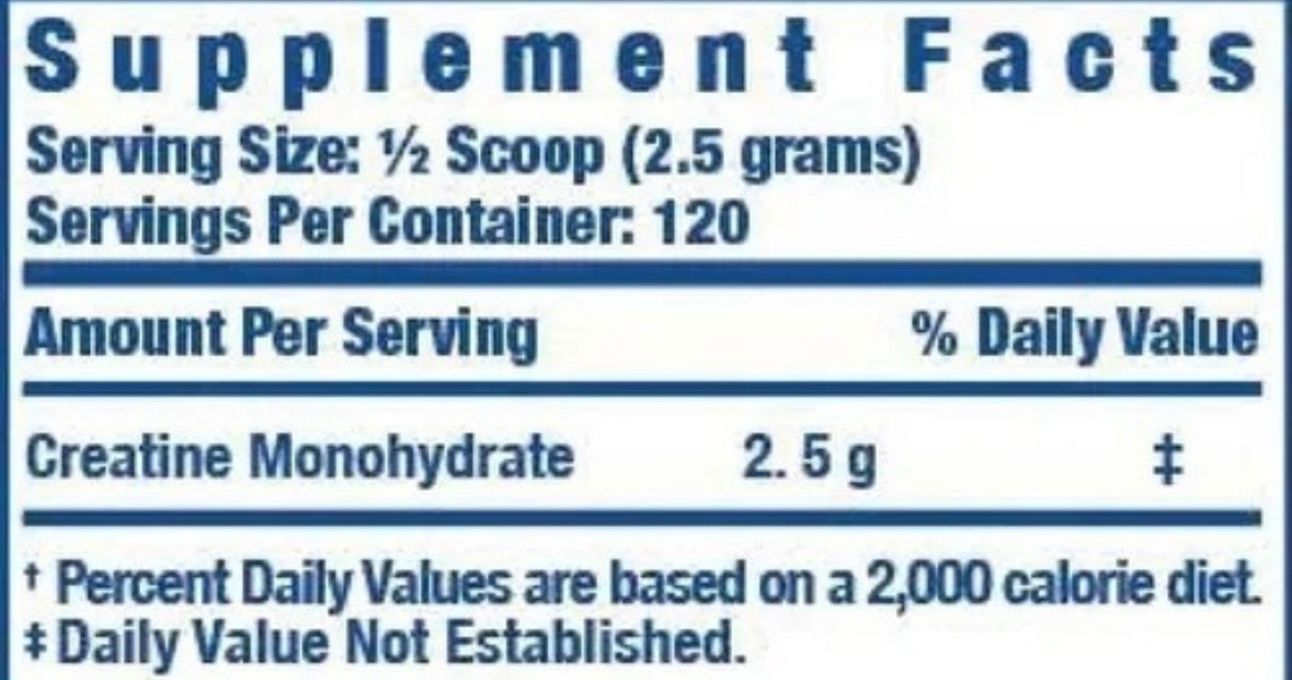 Ronnie Coleman Creatina XS Unflavoured Powder 120 Servicios