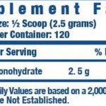 Ronnie Coleman Creatina XS Unflavoured Powder 120 Servicios
