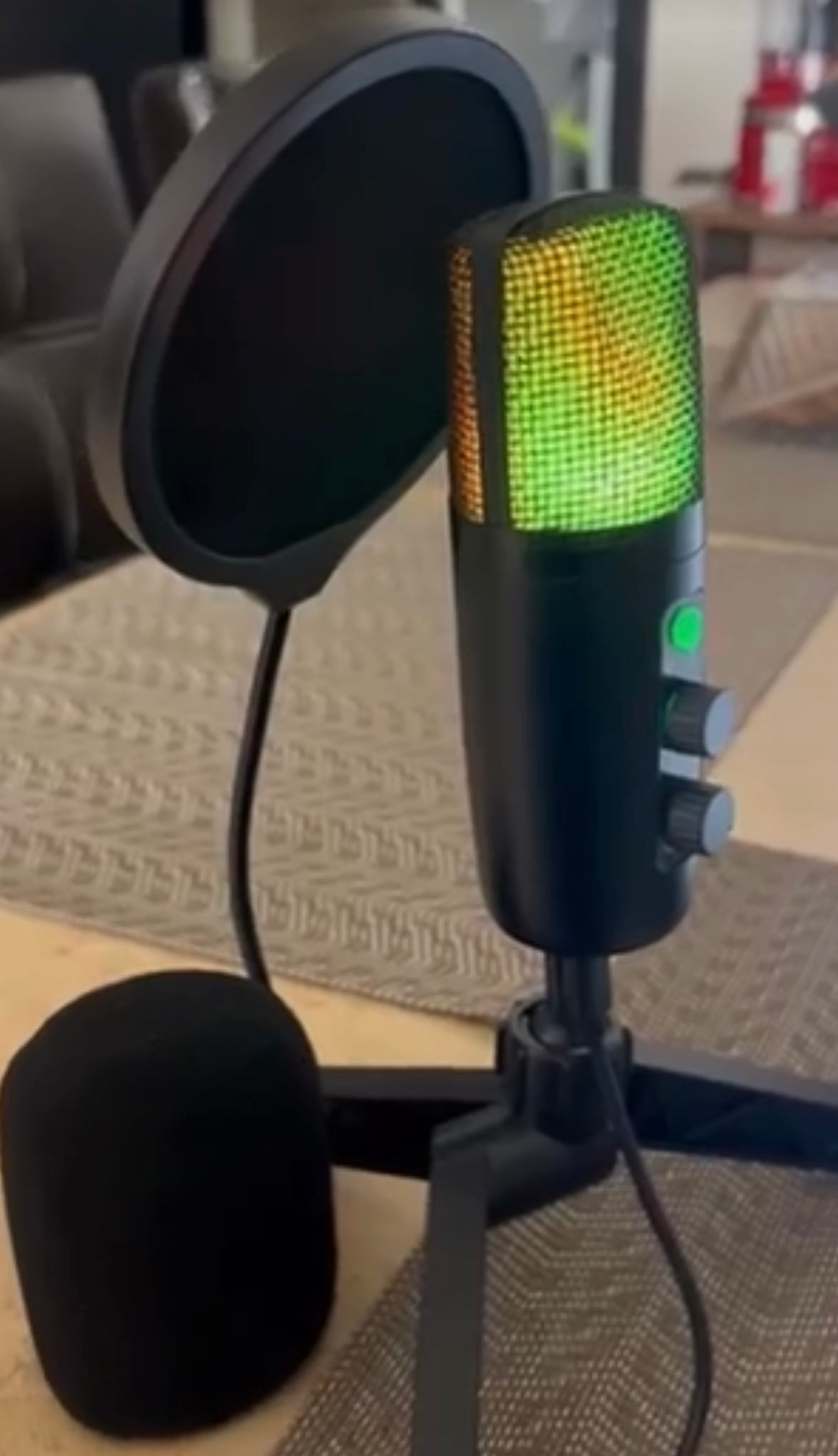 Microfono Condensador Rgb Cardioide Reducción De Ruido