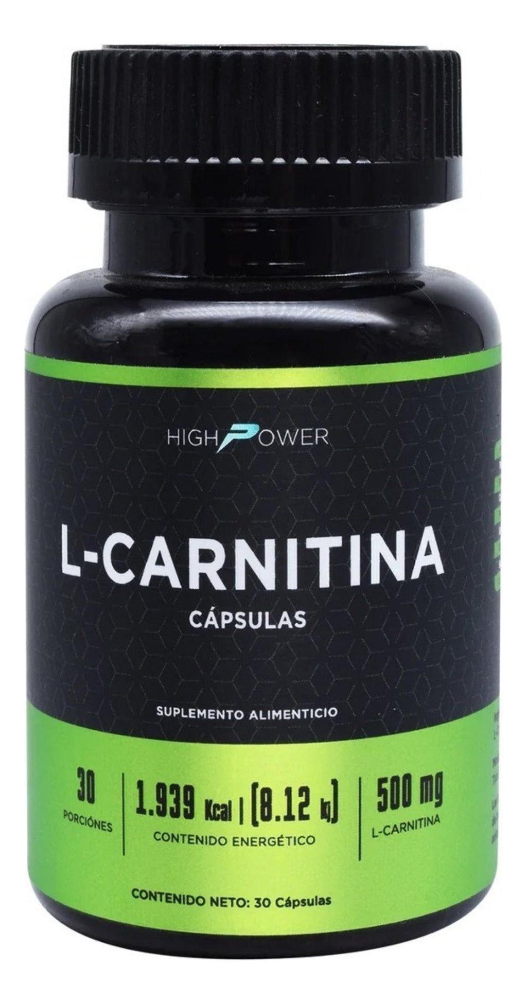 L-Carnitina 500 Mg 30 Cápsulas High Power