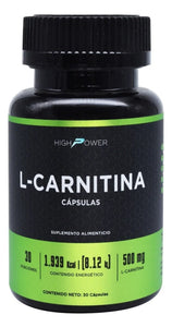 L-Carnitina 500 Mg 30 Cápsulas High Power