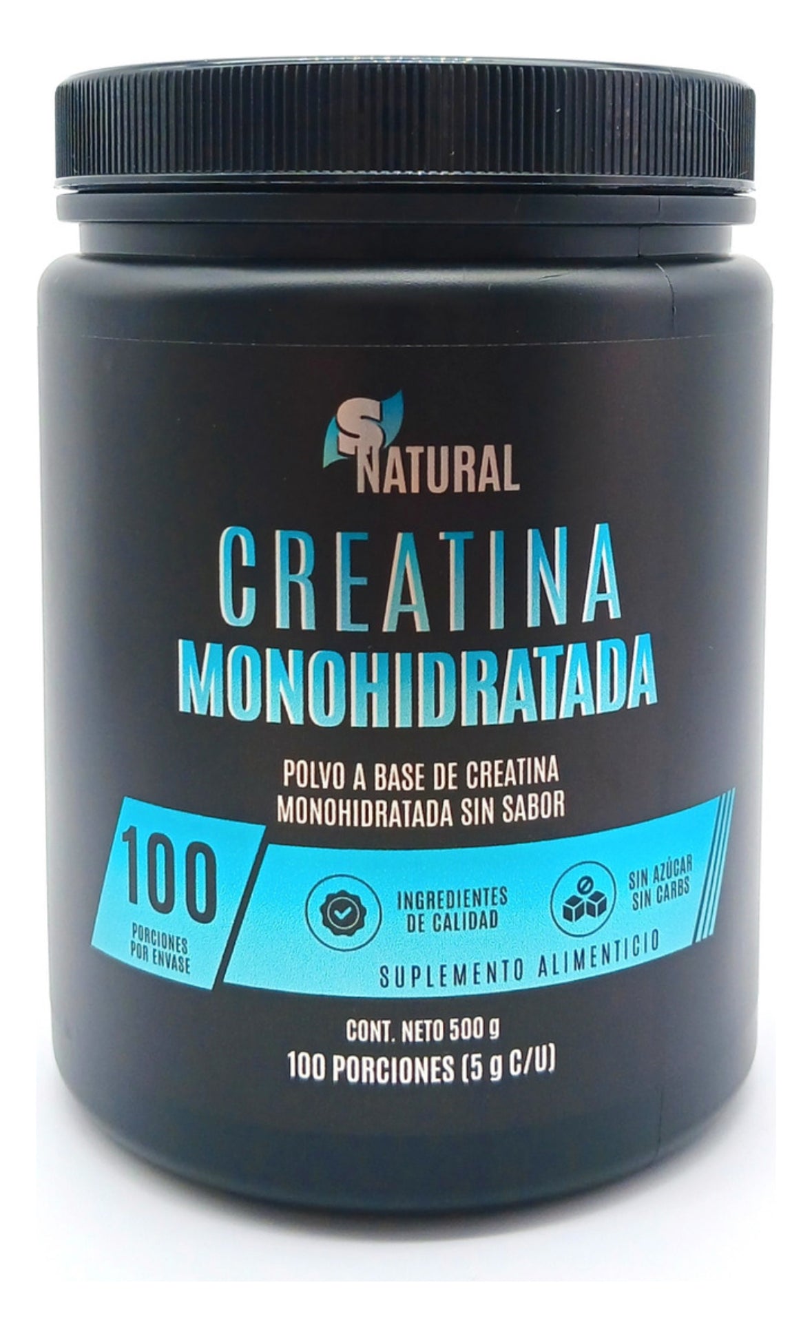 Creatina Monohidratada 100% Pura Sin Sabor 500 G Snatural