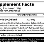 Pre Entreno Insane Labz Psychotic Gold 35 Servicios Sabor Fruit Punch