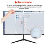 Monitor Gamer Crua CR240QA Curb con pantalla de 24.5" 120Hz y resolución Full HD HDMI VGA LED Negro