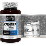 Carnitina 600 Mg, 60 Cápsulas, Calidad Premium Sabor Natural