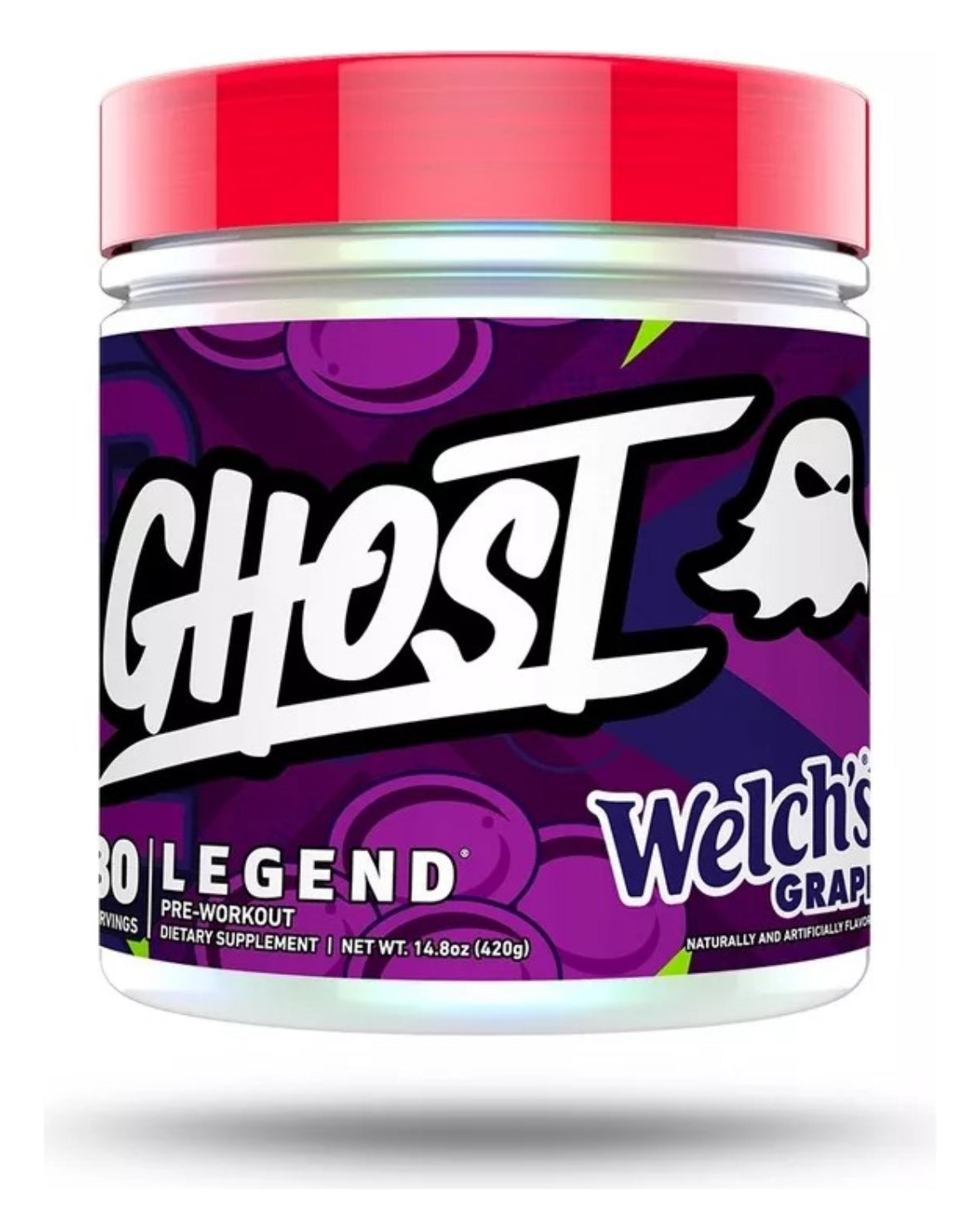 Suplemento En Polvo Ghost Ghost Pre Work Out Pre Entrenamiento Sabor Welchs Grape En Bote De 1ml 30 Un