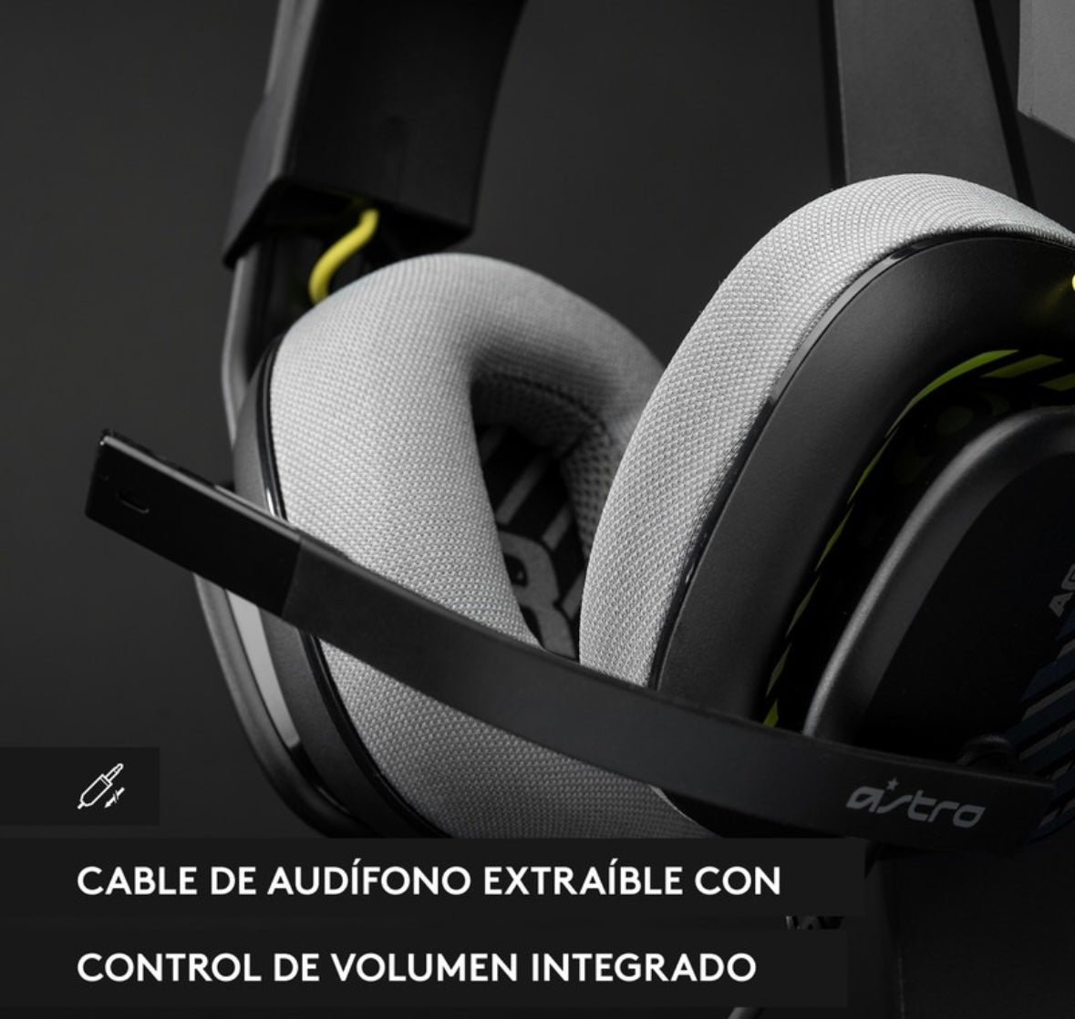 Headset Gaming Logitech Astro A10 Alámbrico para PlayStation Negro