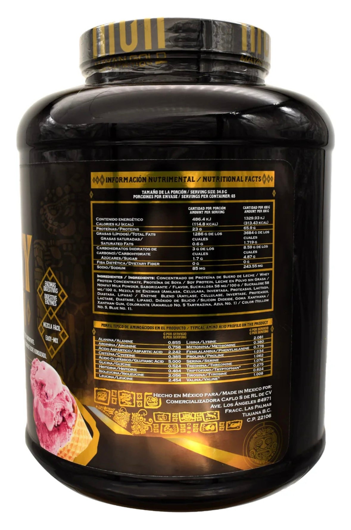 Whey Protein Sabor Fresa 5 Lb Mgn
