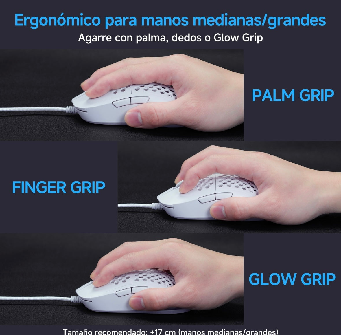 Ratón Gamer Ultraligero Tmkb Falcon M1se - 12.800 Dpi Óptico