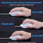 Ratón Gamer Ultraligero Tmkb Falcon M1se - 12.800 Dpi Óptico