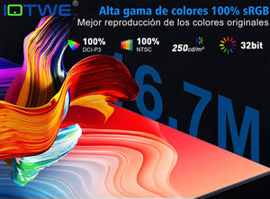 Monitor Gamer Iotwe H24t09p Full Hd 22’’ Ips 100 Hz Hdmi 2.0 Vga Negro Altavoces Integrados De 6w Freesync Hdr