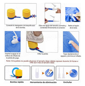 Pelota Fitness De Yoga Acondicionamiento 65 Cm Con Bomba Pelota de Ejercicio para Fitness, Ejercicio en Casa, Yoga, Pilates, etc. Adecuada para Hombres y Mujeres Color Azul Yuhuangcheng