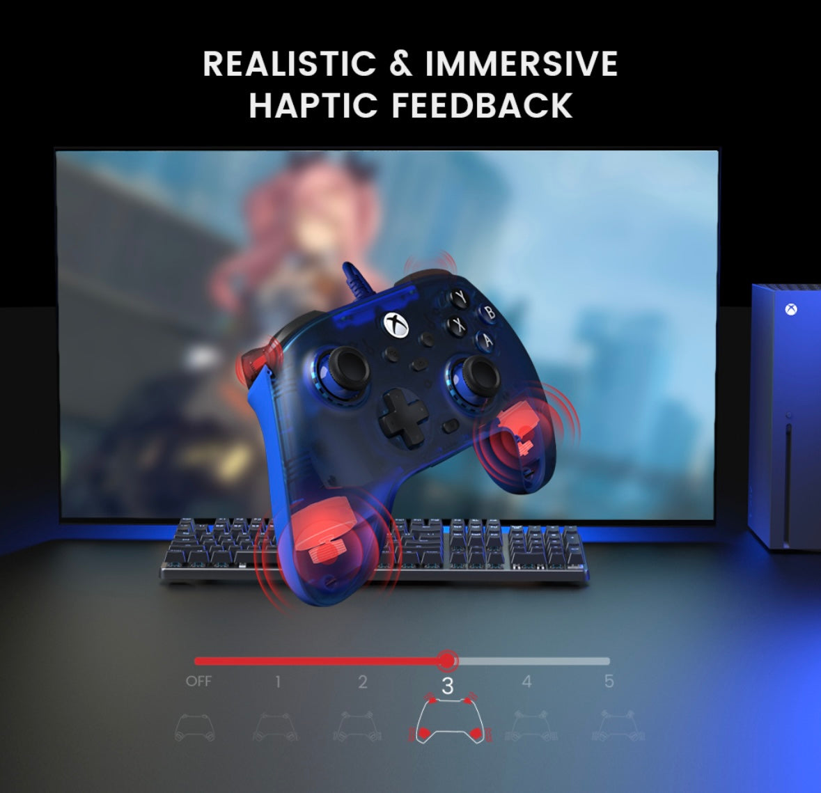 Controlador Gamesir T7 Para Pc/xbox Con Efecto Hall Stick Color Azul