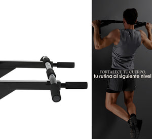 Barra Para Dominadas Pull Up Bar Bywell Color Negro