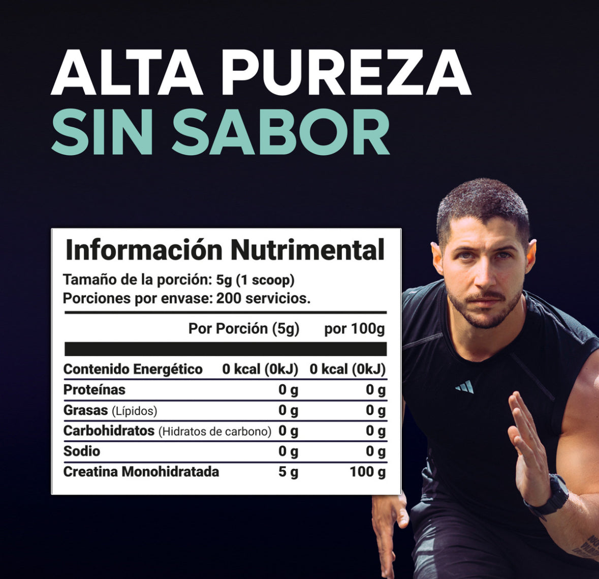 Valara Creatina Monohidratada 1 Kg Maxima Pureza 200 Porciones - Suplemento Deportivo En Polvo Sin Azúcar Sin Sabor Con Scoop Dosificador