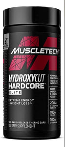 Suplemento en 100 capsulas MuscleTech HARDCORE ELITE Quemador