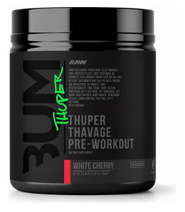Suplemento En Polvo Raw Nutrition Raw Cbum Thuper Thavage Pre Entrenamiento Sabor White Cherry En Bote