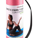 Redlemon Tapete para Yoga con Correa para Transportar, Yoga Mat de 9 mm de Grosor para Pilates, Ejercicio, Gimnasio, Resistente, Flexible y Portátil, Rosa y Azul, Fácil de Limpiar, Enrollable, Azul